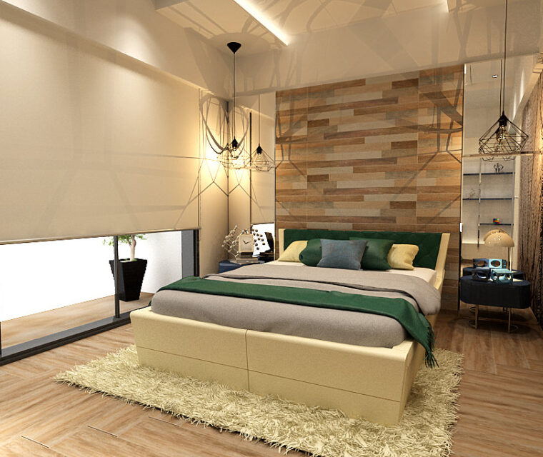 Contemporary home theater recliner seating with textured acoustic paneling